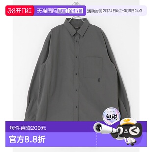 1h可退 日本直邮EKAL男装宽松UR TECH尼龙塔萨长袖衬衫半开襟设计