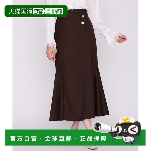 1h可退 日本直邮MISCH MASCH 女士 纽扣褶裥美人鱼裙 MM637207