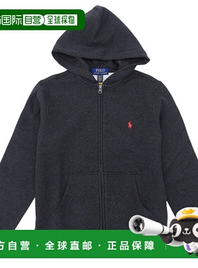 日本直邮Ralph Lauren 儿童连帽衫M 码（10-12）深灰色CORE REPLE