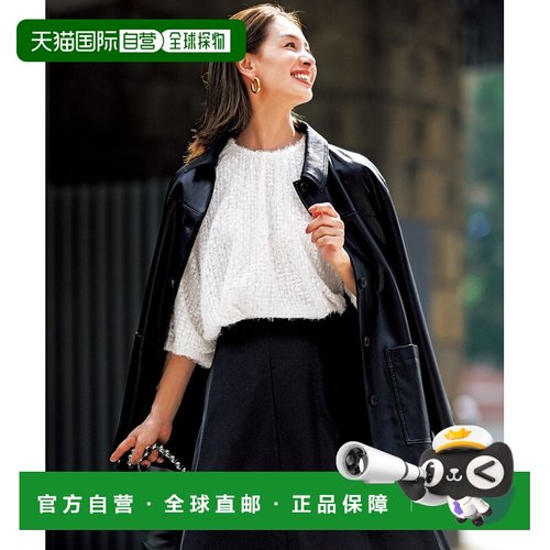 1h可退 日本直邮UNFILO女士宽松立体刺绣纱感上衣 半透明设计 BLU