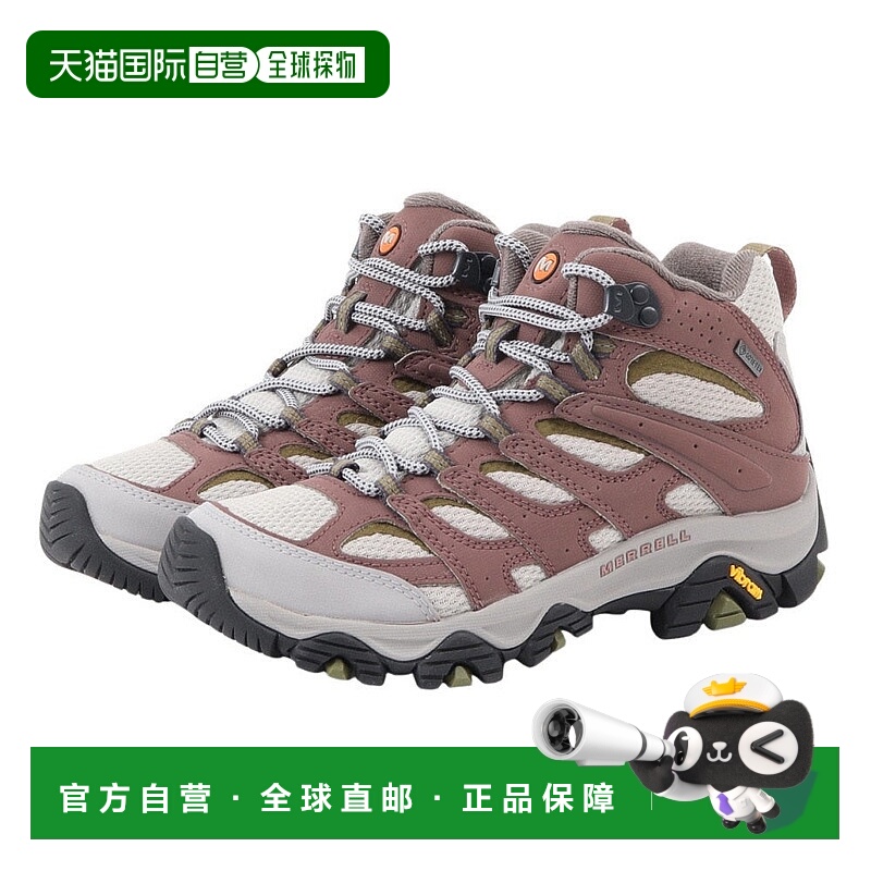 日本直邮Merrell 女士 MOAB 3 MID GTX 徒步鞋 [J037488] 栗色