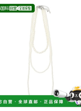 日本直邮BEAMS HEART 女士 多层仿珍珠三连项链 可调节3WAY设计 4