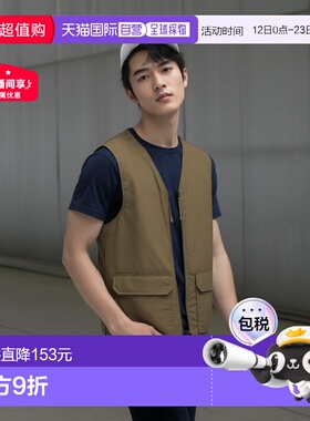 1h可退 日本直邮B:MING TAION军风正反穿V领马甲男装