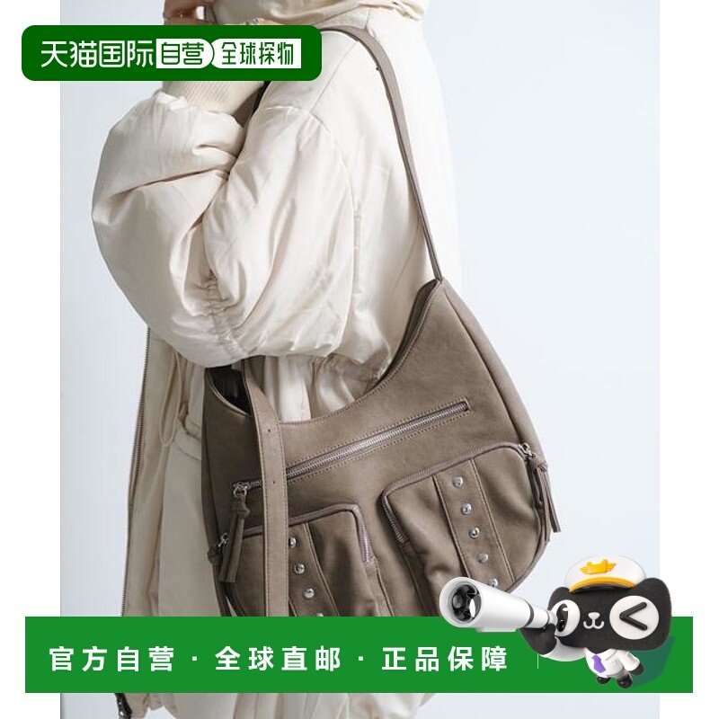 1h可退 日本直邮官方授权 Kastane 铆钉中号手提包斜挎包单肩包