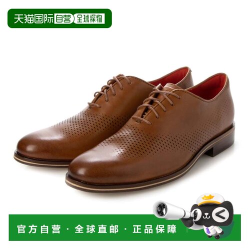 日本直邮COLE HAAN 华盛顿大激光翼牛津男款 英伦棕 熔岩能量