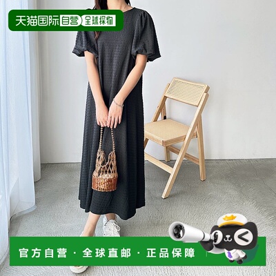 日本直邮GeeRA 蓬松袖乐福表面感连衣裙 [R04609EW14136]