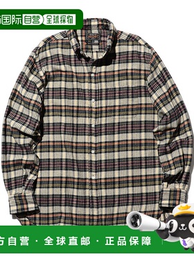 1h可退 日本直邮BEAMS PLUS 男士宽松经典版型印度法兰绒格子衬衫
