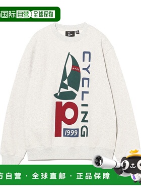 1h可退 日本直邮By Parra 男女同款 船舶单车艺术印花圆领卫衣 75