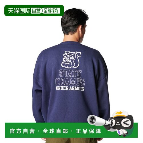 日本直邮Under Armour 长袖套头卫衣 安德玛男款圆领