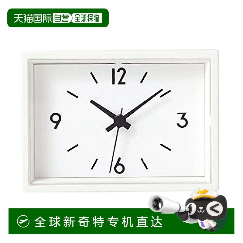 【日本直邮】Muji无印良品 座钟 71×20.5×高50.5mm 白色4427577