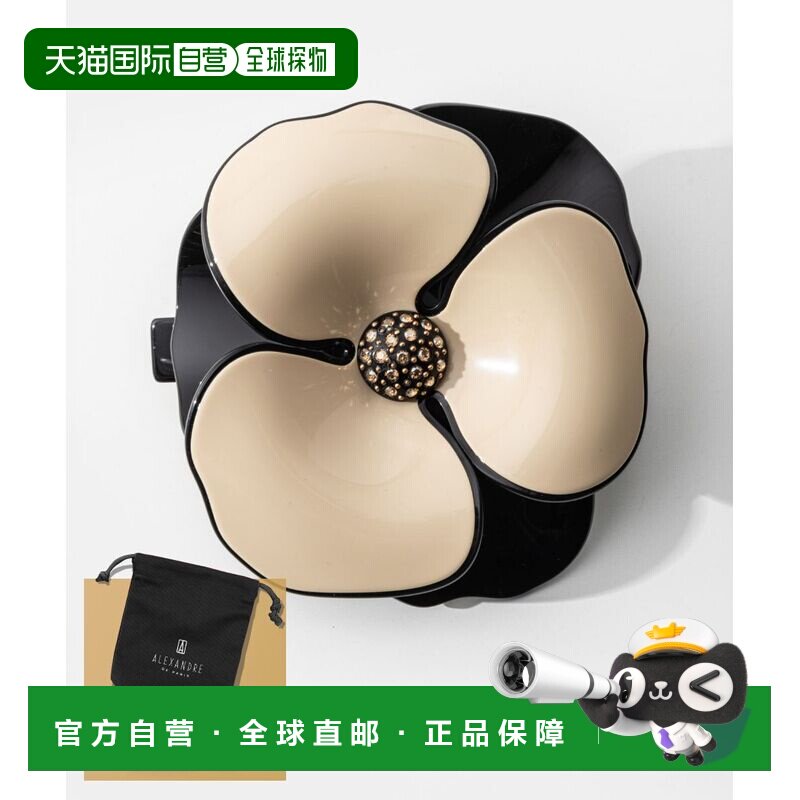 日本直邮Alexandre de Paris TIMELESS 山茶花发夹 AA8-12285-02