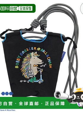 日本直邮BOBBY DAZZLER 刺猬图案环保Ball&Chain包迷你单肩包黑色