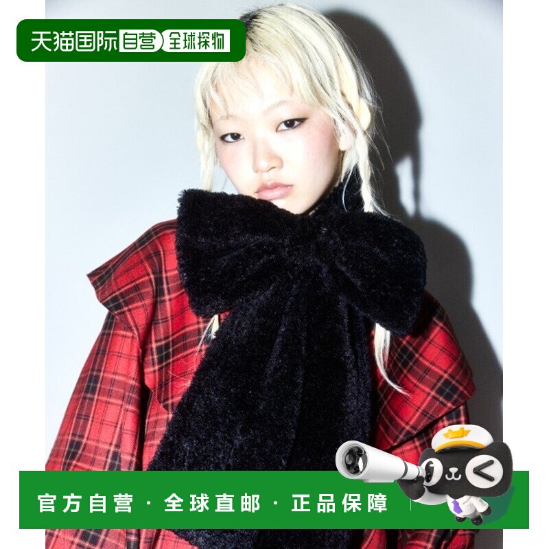 1h可退 日本直邮Candy Stripper 女装 蝴蝶结毛绒围巾 1256960