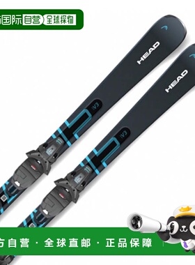 日本直邮HEAD Shape V3 AMT-PR 滑雪板带固定器[315324] 黑色×蓝