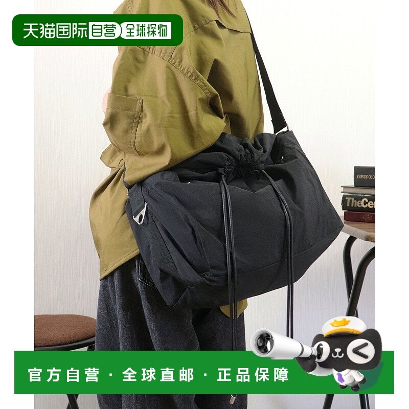 1h可退 日本直邮florge 男女同款 轻量防水 A4收纳 抽绳斜跨肩包