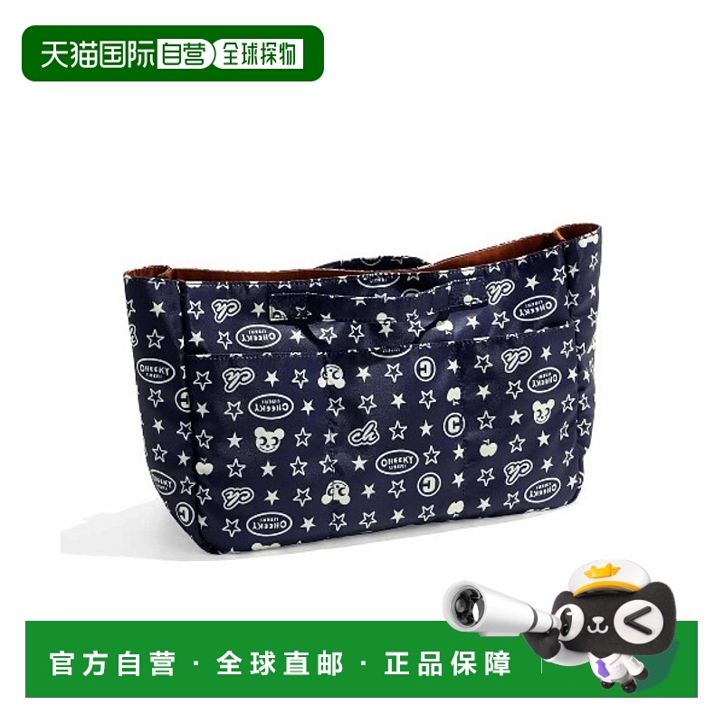 1h可退 日本直邮IEDIT 女士 芝崎丽贝莉联名 复古印花收纳托特包