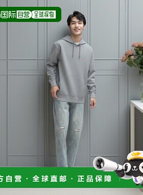 日本直邮Champion FW23 Basic系列 加绒加厚刺绣小C-Logo纯色简约