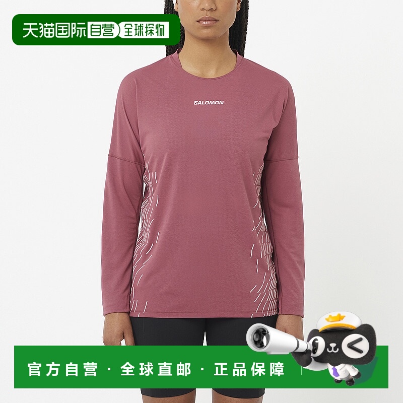 日本直邮SALOMON SENSE AERO GRAPHIC 女性长袖T恤 [sense-aero-g