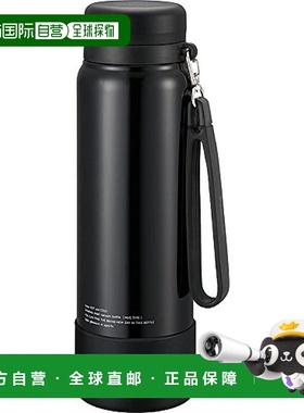 【日本直邮】The peacock孔雀 保温保冷水壶1L 黑色 AKD-RS100 B