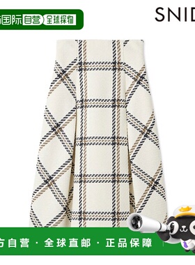 日本直邮SNIDEL 2025 秋冬可持续羊毛格纹中长裙（SWFS254144SWFS