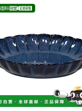 【日本直邮】TAMAKI 咖喱/意大利面盘 藏青22.3x22.3x4cm660ml 日