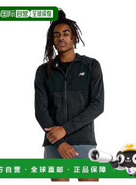 日本直邮New Balance 男士Heat Grid全拉链连帽卫衣 MJ43206BK