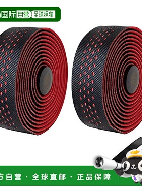 【日本直邮】GORIX 自行车把带 GX-063BD 黑色 × 红色 自行车配