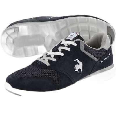 日本直邮Le coq sportif LA SEINE II WIDE 海军白色休闲鞋 QL3VJ