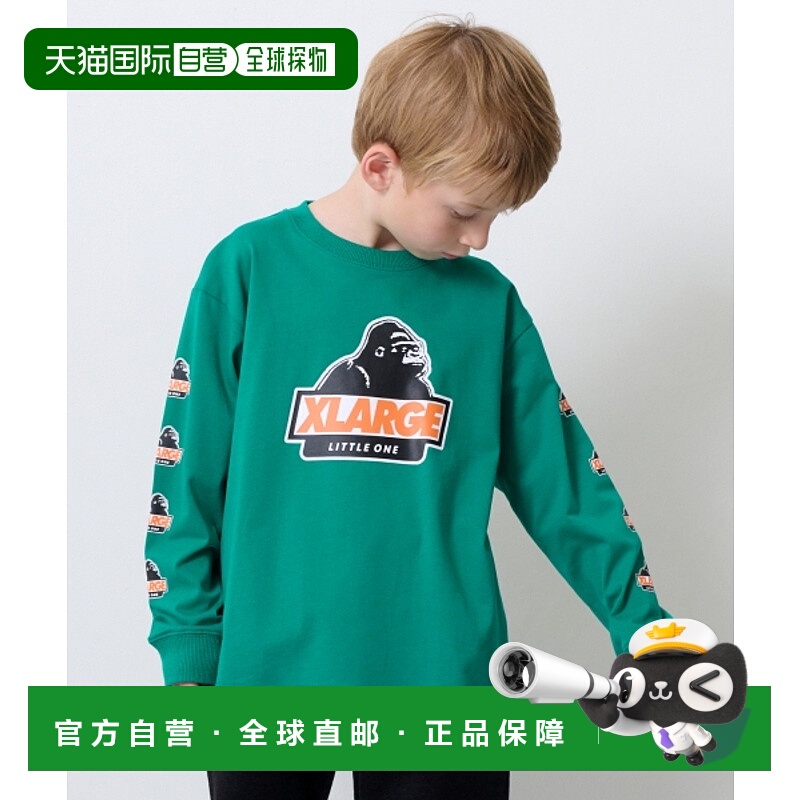 1h可退 日本直邮XLARGE KIDS 儿童宽松长袖T恤 OG印花 融合个性设