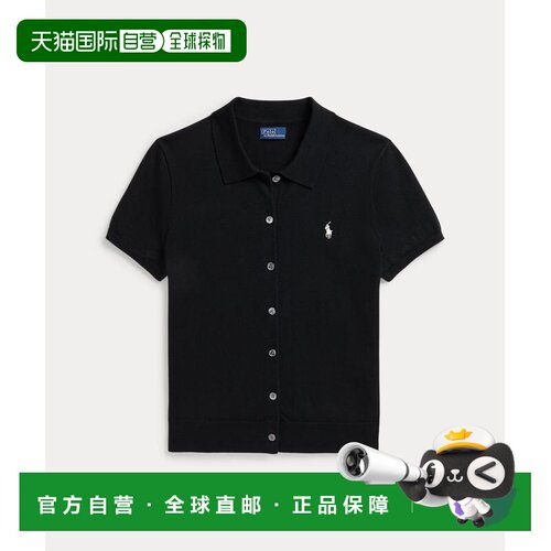 日本直邮Polo Ralph Lauren 女装 短袖纽扣开衫 马球刺绣修身款 W