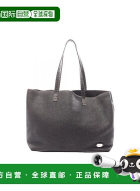 日本直邮中古Fendi芬迪女包B级9新Tote Bag托特包牛皮托特包棕色