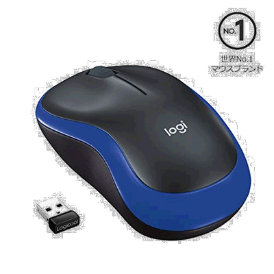 【日本直邮】罗技Logicool 无线鼠标无线鼠标M185BL小型电池寿命1
