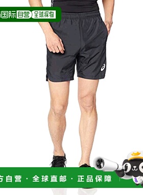 【日本直邮】ASICS男士田径服 跑步短裤 黑色 3XL 2091A167亚瑟士