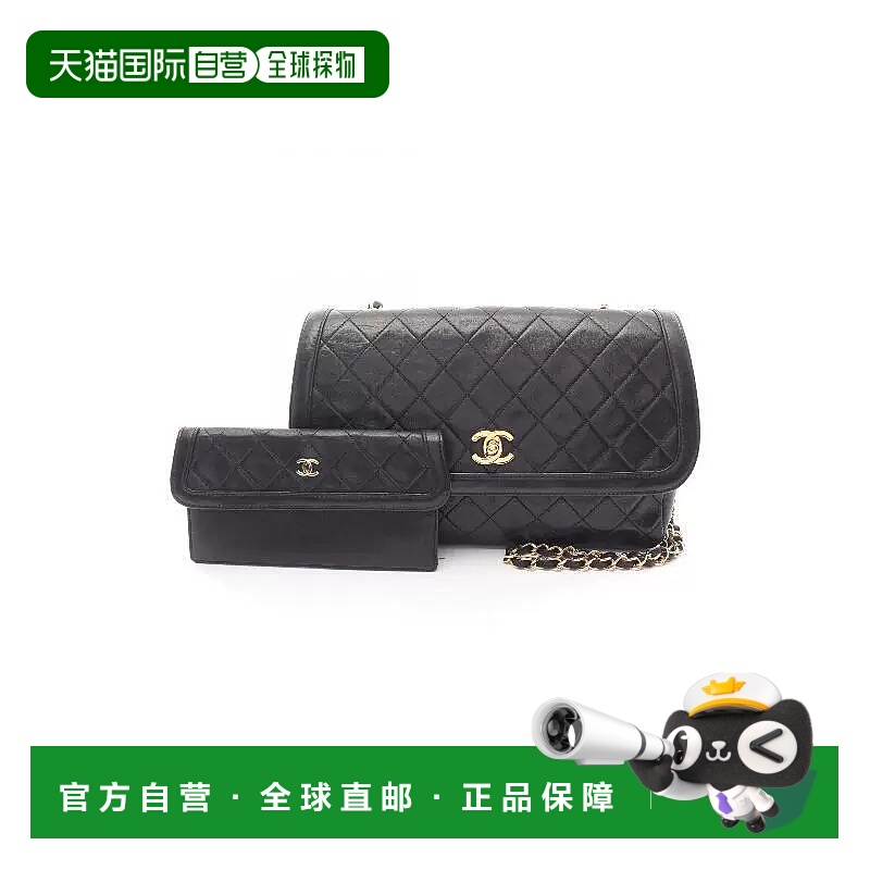 日本直邮中古Chanel香奈儿女包A级95新shoulder bag斜挎包羊皮斜