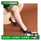 1h可退 26142933单鞋 日本直邮Clarks 女士黑色皮革低跟休闲鞋