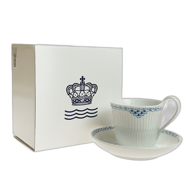 【日本直邮】Royal Copenhagen皇家哥本哈根公主蓝高柄茶杯碟陶瓷