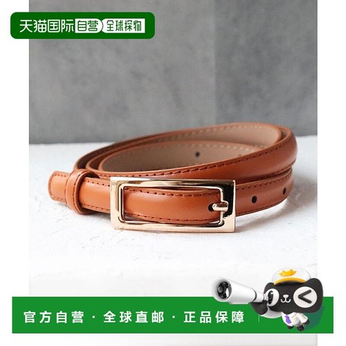 日本直邮florge 简约方形扣细腰带 FL8218EW04232 腰带