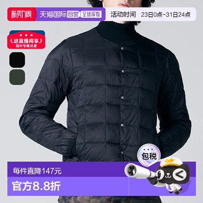 日本直邮TAION 基本款圆领纽扣内层羽绒服 TAION 男士女士中性款