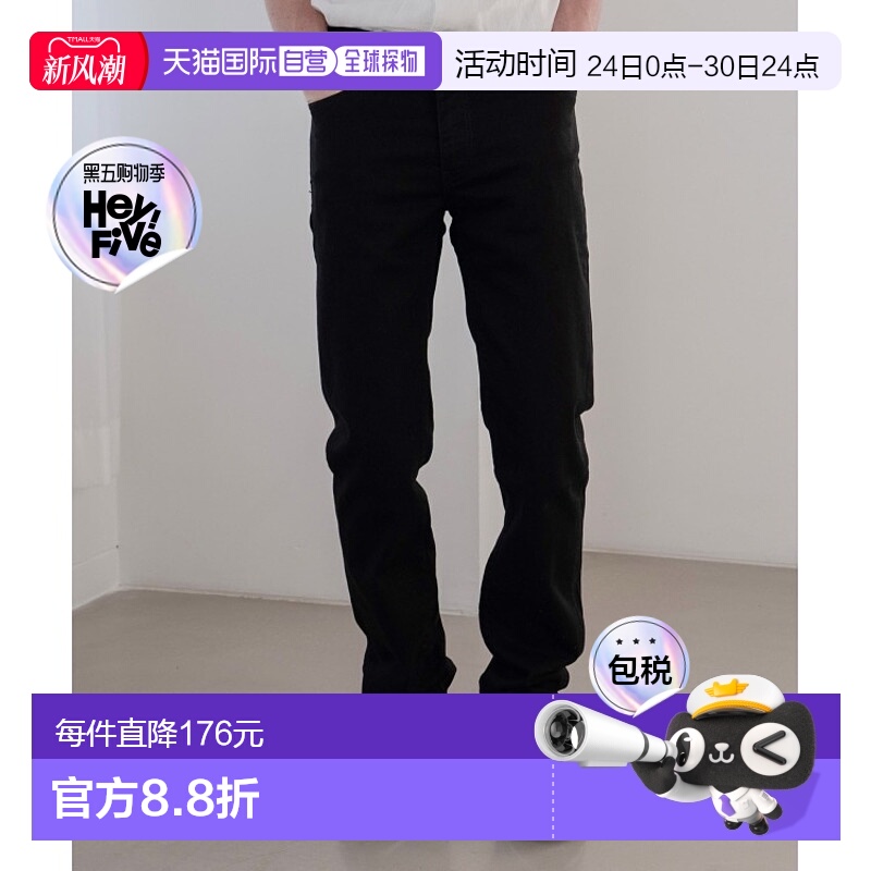 1h可退 日本直邮Levi’s李维斯男 511款黑色修身直筒牛仔裤男装