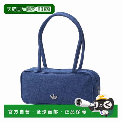 日本直邮adidas 迷你手提包 女士 带拉链 小巧 品牌 轻量 单肩 横