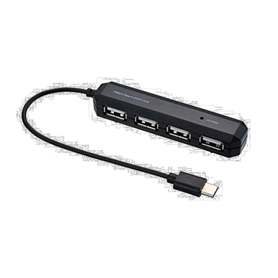 【日本直邮】仲林Digio2Type-CUSB2.0四位集线器黑色 Z4115