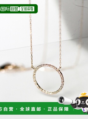 1h可退 日本直邮cui-cui K10YG黄金项链圆形782956cuicui