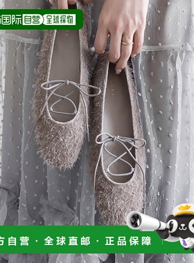 日本直邮RANDA 系带平底女鞋 RA041BW016758 黑色单鞋平底鞋