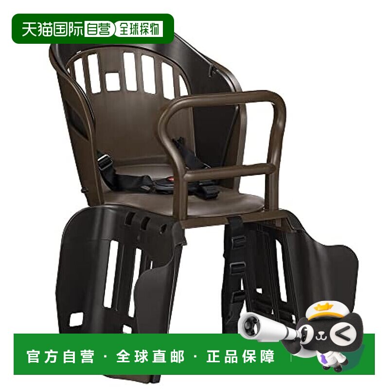 日本直邮OGK 自行车后座 儿童座椅 波波拉 棕色 中 搭载儿童