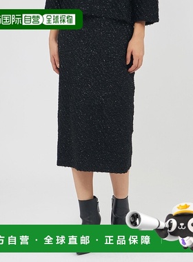 1h可退 日本直邮EPOCA 女装 金属丝线流苏针织 紧身裙 M5S50622__