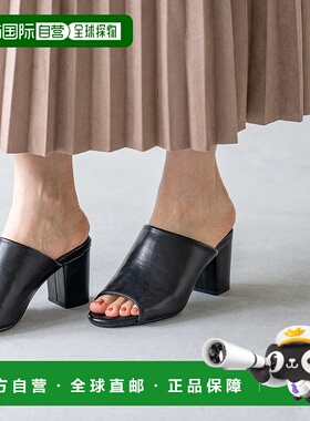 日本直邮Menue 办公室换穿用办公穆勒凉鞋 7cm 跟 [ME8623BW01805