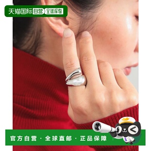 女士有机造型心形细节银戒指 BLACK 644271 日本直邮MARIA 1h可退