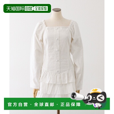 1h可退 日本直邮NICE CLAUP 女士 牛仔风系带褶皱迷你连衣裙 0161