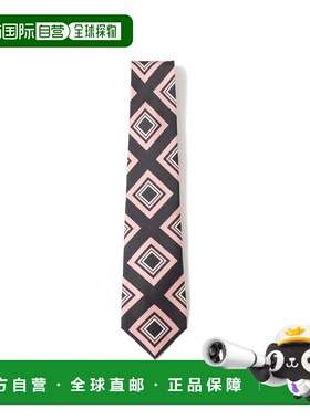 1h可退 日本直邮FRANCO BASSI 男士真丝方格印花领带 21553608380