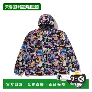 APE BATHING 男装 ART 半拉 1h可退 CAMO迷彩连帽外套 日本直邮A